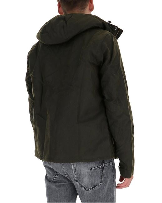 Barbour Black High Neck Zipped Jacket for men