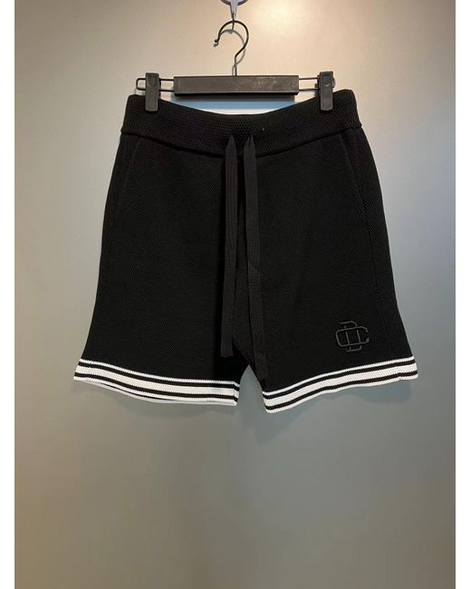 DSquared² Black Drawstring Shorts for men