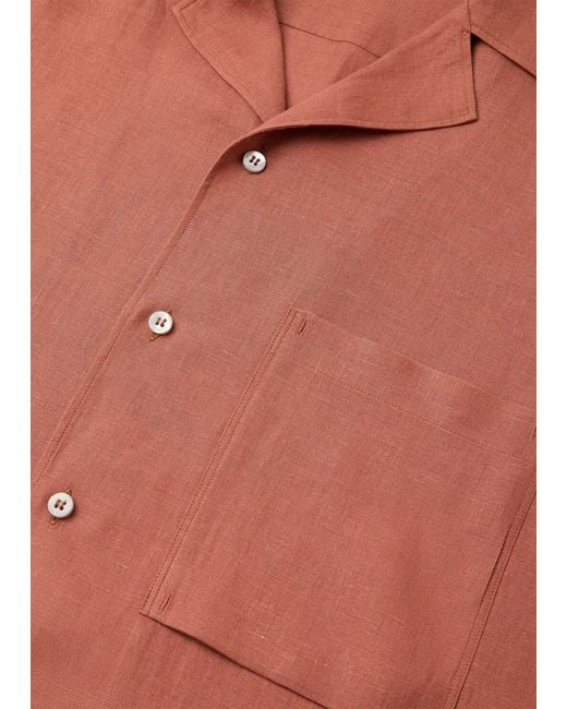 Loro Piana Orange Federico Shirt for men
