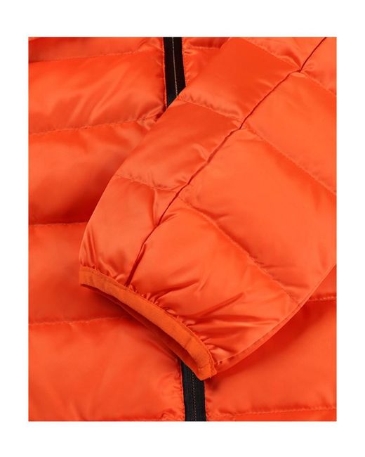 EA7 Orange Logo Details Down Jacket