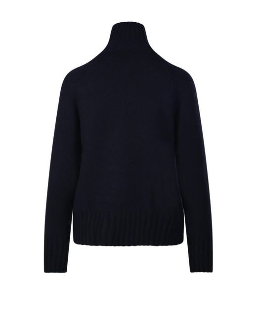 Max Mara Blue Long-Sleeved Sweater