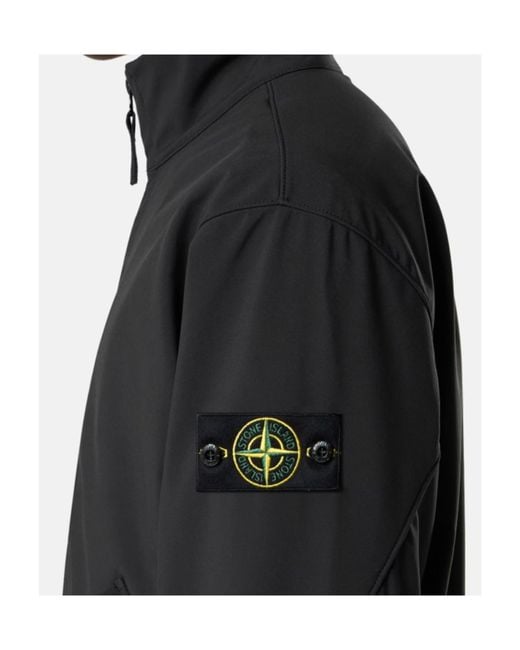 Stone Island Black Long-Sleeve Jacket for men