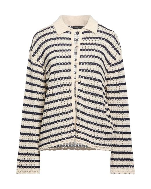 Rag & Bone Gray Striped Long-Sleeve Knit Sweater