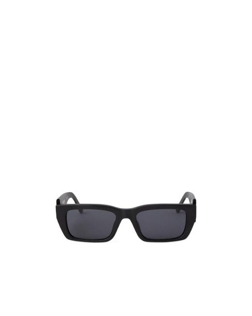 Palm Angels White Rectangular Sunglasses for men