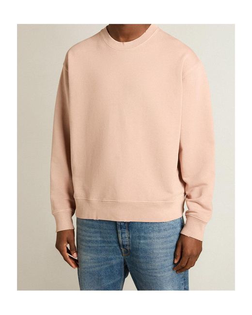 Golden Goose Deluxe Brand Natural Boxy Logo Sweatshirt