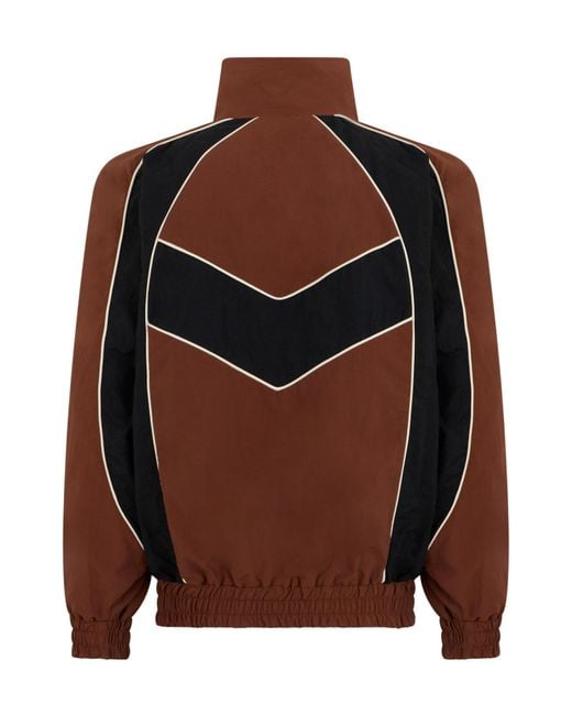 Palm Angels Red Zip-Up Sports Jacket for men