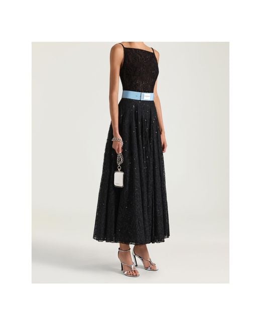 Givenchy Black Sliced Evening Dress