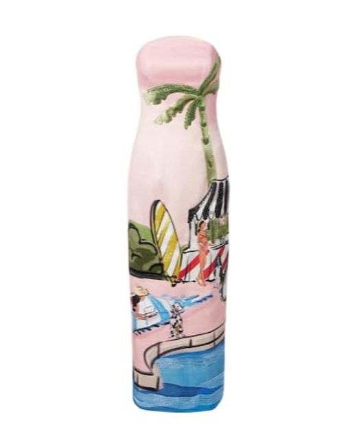 Leo White Ava Beaded Printed Corset Dress