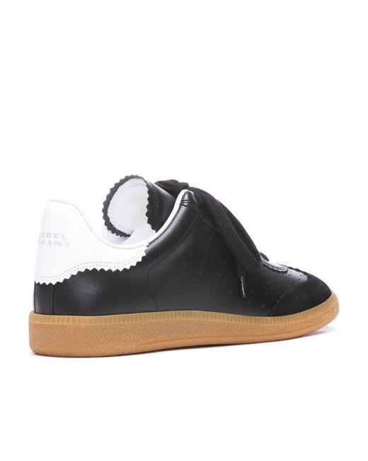 Isabel Marant Blue Round Toe Lace-Up Sneakers