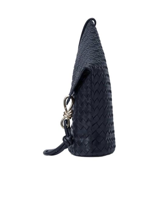 Bottega Veneta Blue Medium Knot Bucket Bag for men
