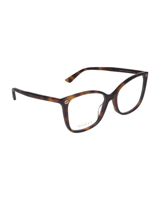 Gucci White Eyewear Square Optical Glasses