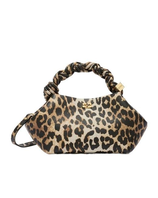 Ganni Metallic Leopard Small Bou Bag