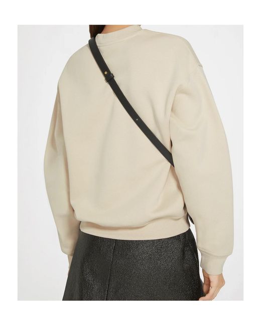 Patou Natural Crew Neck Long Sleeve Sweatshirt