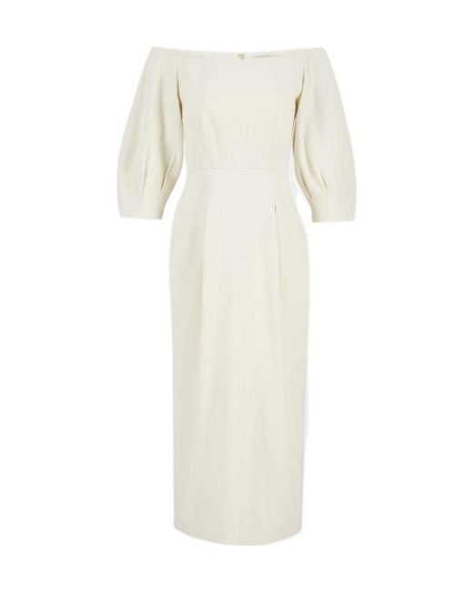 Gabriela Hearst White Strapless Dress