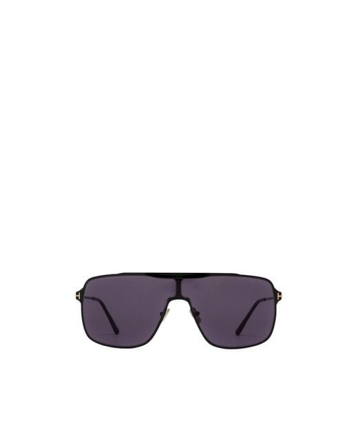 Tom Ford Purple Geometric Sunglasses for men