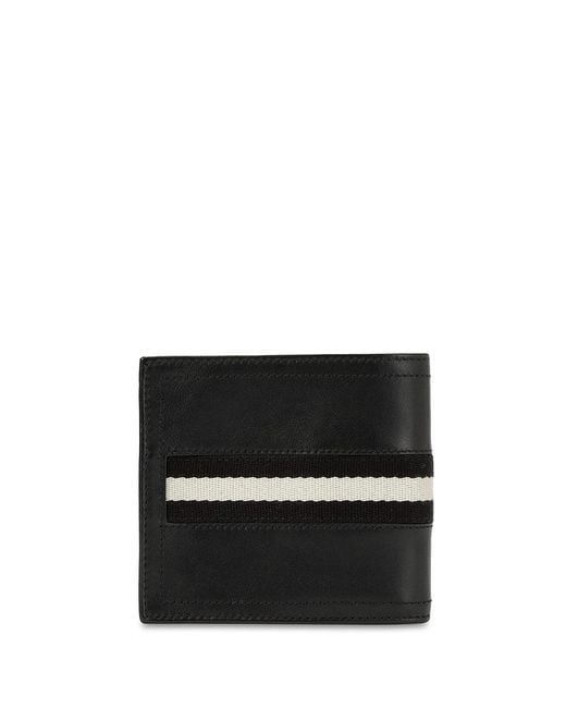 Bally Black Short Double-Folded Wallet for men