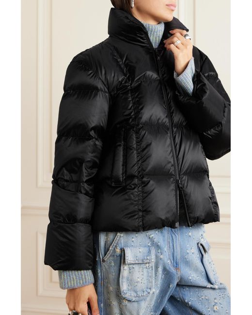 Moncler Black Byrone Logo Down Jacket