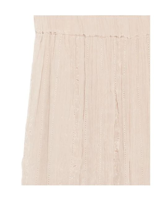 Alysi Natural Embroidered Trousers