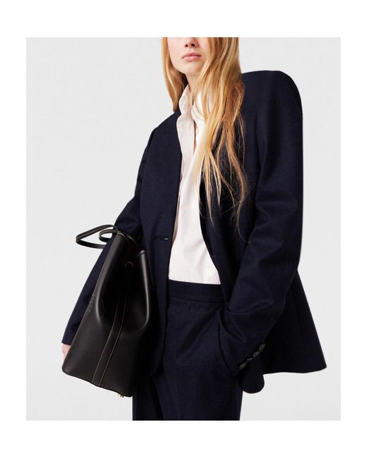 Stella McCartney Blue Single-Breasted Tailored Blazer