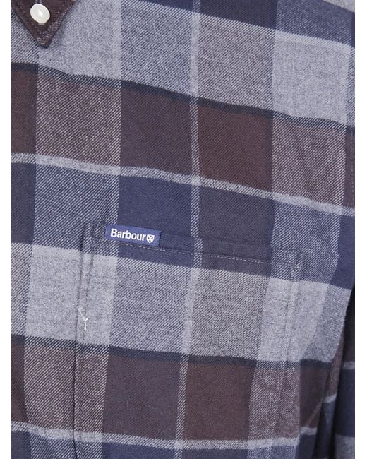 Barbour Blue 'Valley Tailored' Shirt for men