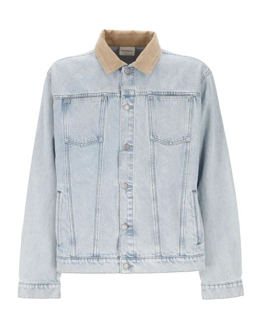 Drole de Monsieur Blue Long-Sleeved Denim Jacket for men