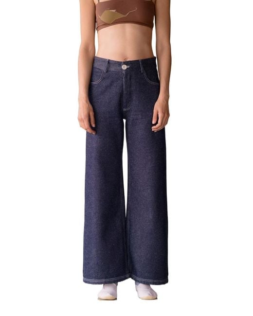 Baserange Blue Belt Loop Jeans