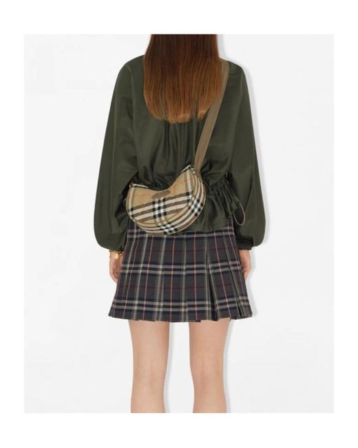 Burberry Multicolor Horseshoe Checked Crossbody Bag