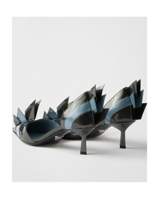 Prada Multicolor Panelled Slip-On Pumps