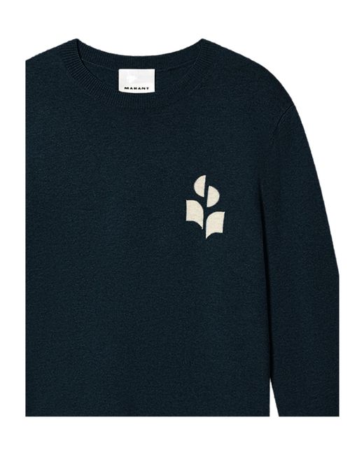Isabel Marant Blue Crew-Neck Sweater for men