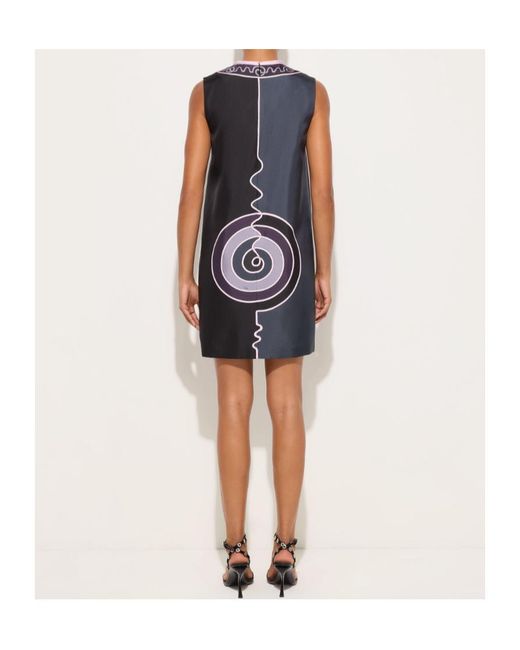 Emilio Pucci Blue Pucci Astro Print Mini Dress