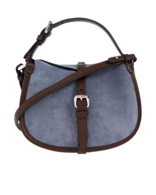 Etro Blue Small Buckle-Fastening Shoulder Bag