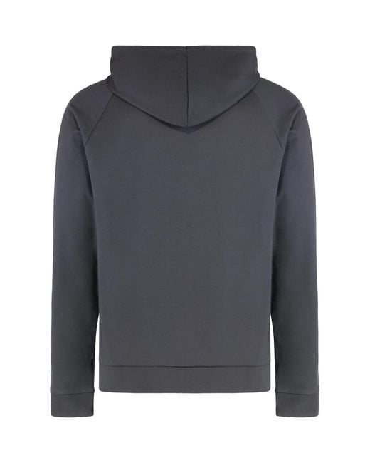 Boss Gray Boss Contrast Zip Hoodie for men