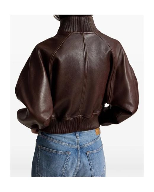 Polo Ralph Lauren Brown Zip-Up High Neck Jacket