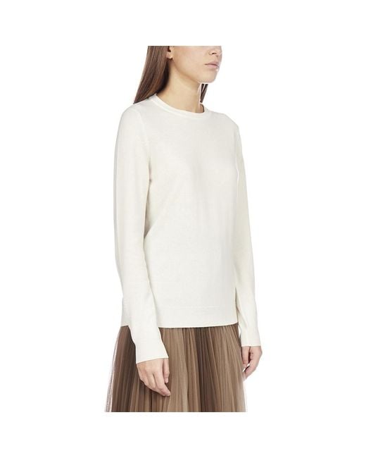 Brunello Cucinelli White Crewneck Knitted Jumper