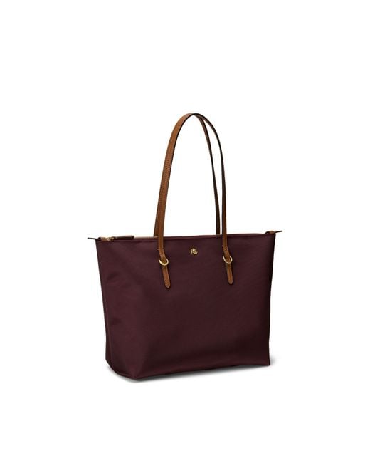 Ralph Lauren Purple Zipclosure Bag