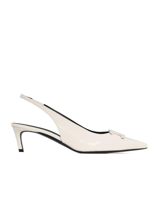Céline White Alma Triomphe Slingback