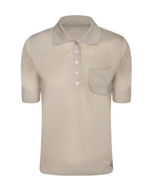 Herno Natural Short-Sleeved Polo Shirt