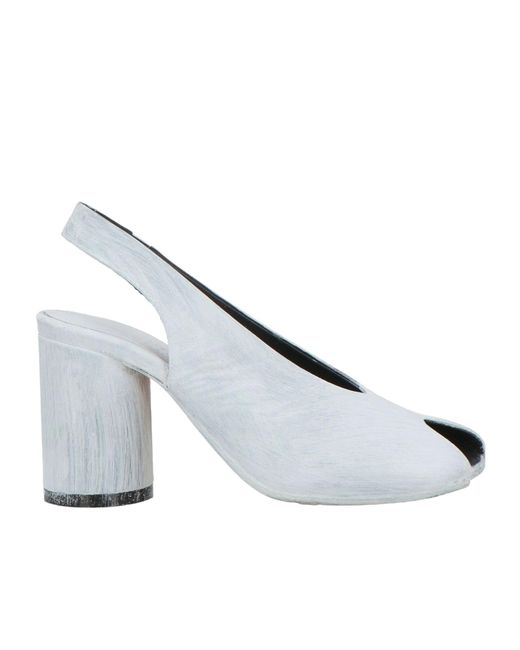 MM6 by Maison Margiela Metallic Rose Backless Sandals