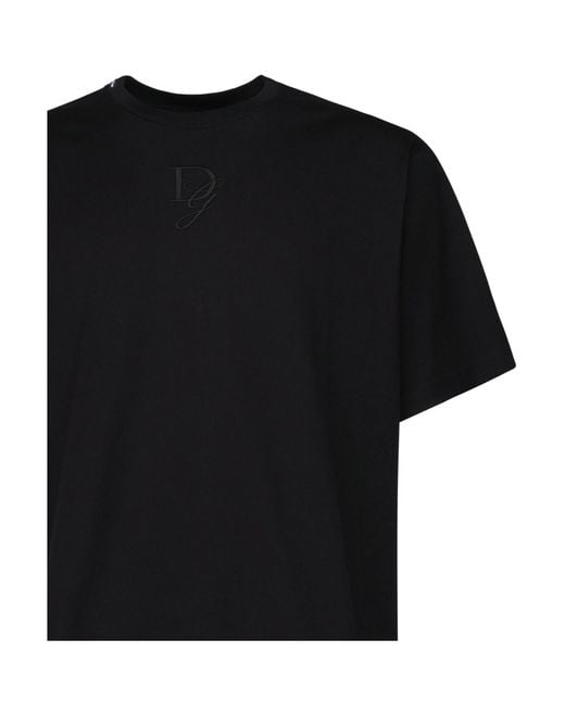Dolce & Gabbana Black T-Shirts And Polos for men