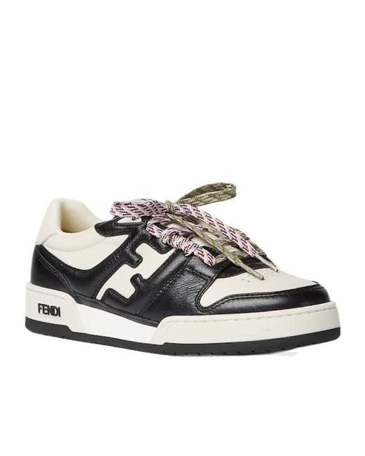 Fendi Multicolor Match Low-Top Sneakers