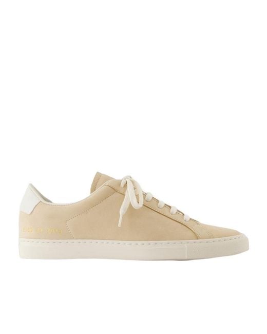 Common Projects Natural Retro Nubuck Sneakers