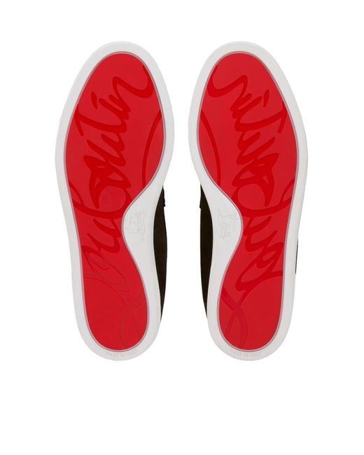 Christian Louboutin Black Chambeliboat Slip-On Loafers for men