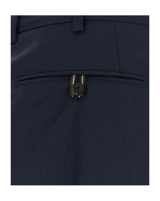 Brioni Blue Pienza Tailored Pants for men