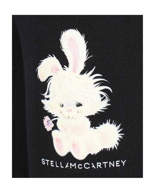 Stella McCartney Black Elasticated Waistband Tapered Track Pants