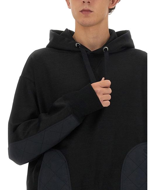 Junya Watanabe Black Pull Rope Hooded Sweater for men