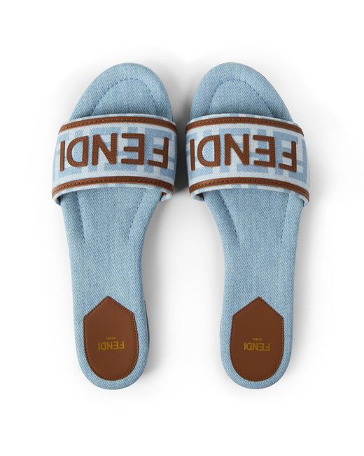 Fendi Blue Casual Slippers