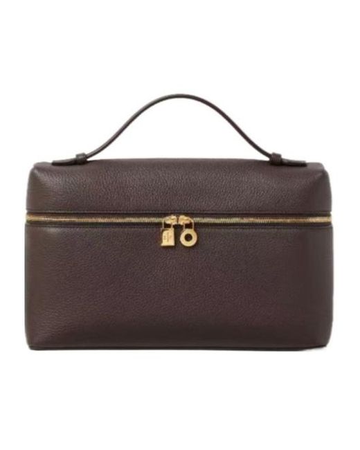 Loro Piana Brown Extra Pocket L27 Shoulder Bag