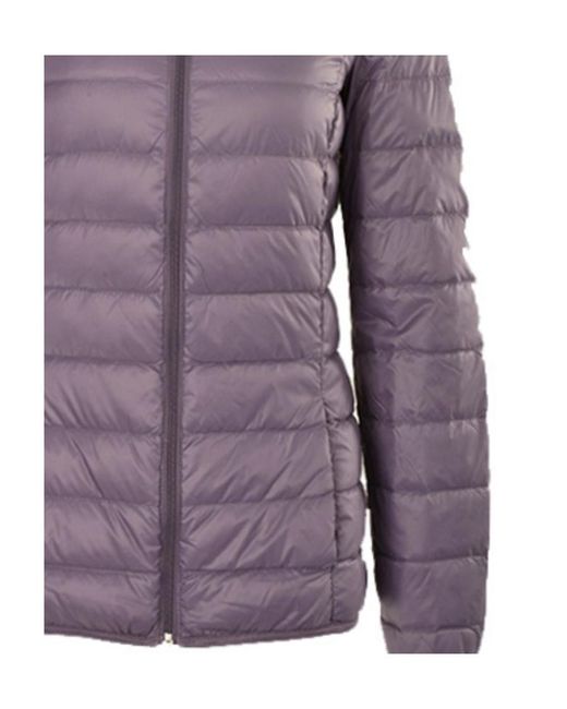 EA7 Purple Quilted Down Jacket