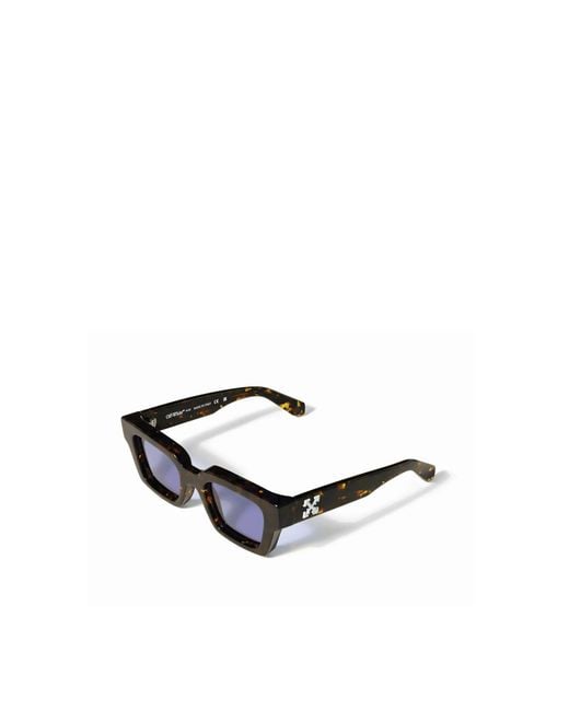 Off-White c/o Virgil Abloh Blue Geometric Sunglasses for men