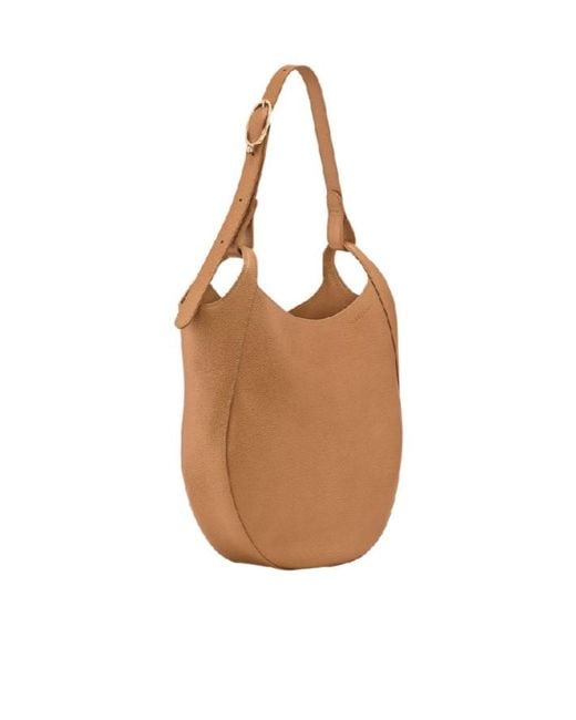 Longchamp Brown Le Foulonne L Hobo Bag